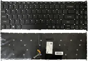 Backlit Keyboard for ACER Aspire A315-42 A315-42G A315-55 A315-55G A315-42-R0 DE