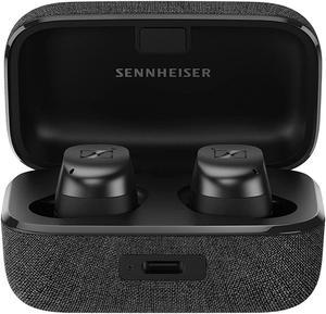 Sennheiser Consumer Audio Momentum True Wireless 3 Earbuds -Bluetooth in-Ear Headphones for Music & Calls with Adaptive Noise Cancellation, IPX4, Qi Charging 28-Hour Battery Life, Graphite, 700074