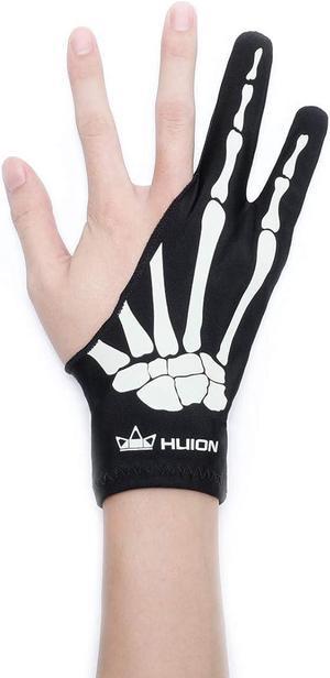 Zell Skeleton Artist Glove For Graphic Drawing Tablet Pad Monitor Painting,  Paper Sketching, Suitable For Left And Right Hand 