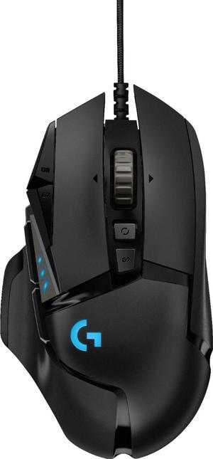 Logitech  G502 HERO Wired Optical Gaming Mouse with RGB Lighting  Black