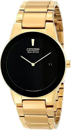 Citizen Axiom Black Dial Stainless Steel Strap Men's Watch AU1062-56E