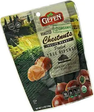 Gefen Organic Whole Roasted and Peeled Chestnuts 5.2oz (4 Pack) 4 Pack