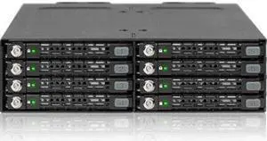 Icy Dock ToughArmor MB998SK-B Drive Enclosure External - Black Icy Dock ToughArmor MB998SK-B Drive Enclosure External - Black