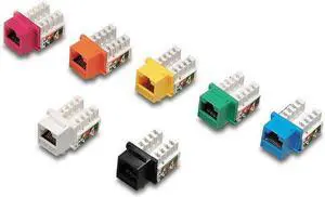 BattleBorn GC-KEY45-90RED - Cat5 / 5e Keystone Jack - 110 Punch Type (Red)