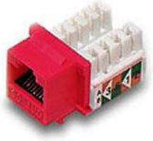 BattleBorn GC-KEY45L-90RED - Cat5 / 5e Tool Less Keystone Jack (Red)