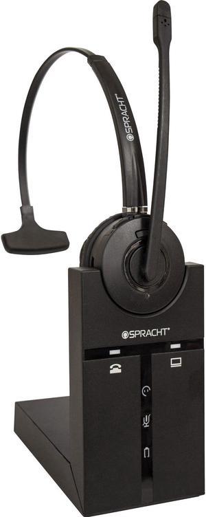 Spracht Wireless Headset Monaural DECT 6-1/2"Wx3"Lx7-3/4"H BK HS2020