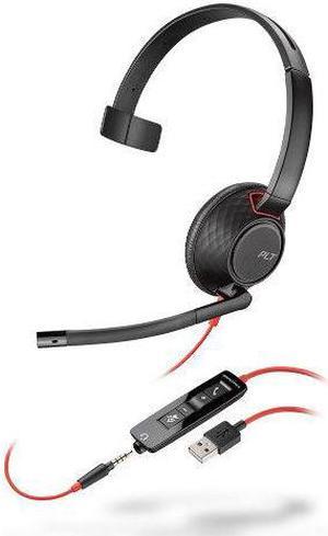 Plantronics 207577-01 Blackwire 5210 Mono USB Corded On- Ear Headset