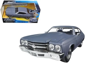 Dom\'s Chevrolet Chevelle SS Matt Gray \Fast & Furious\ Movie 1/24 Diecast Model Car by Jada Dom\'s Chevrolet Chevelle SS Matt Gray \Fast & Furious\ Movie 1/24 Diecast Model Car by Jada