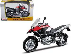 BMW R1200GS Red Motorcycle 1/12 Diecast Model by Maisto