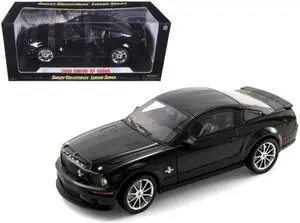 2008 Ford Shelby Mustang GT500KR Black 1/18 Diecast Model Car by Shelby Collectibles