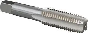Drill America T/A Series High-Speed Steel Hand Threading Tap, Uncoated (Bright) Finish, Round with Square End Shank, Plug Chamfer, 3/4"-10 Size (Pack of 1)