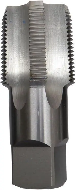 Drill America DWT Series Qualtech High-Speed Steel Pipe Tap, Uncoated (Bright) Finish, Round with Square End Shank, 1-1/4"-11-1/2 NPT (Pack of 1)