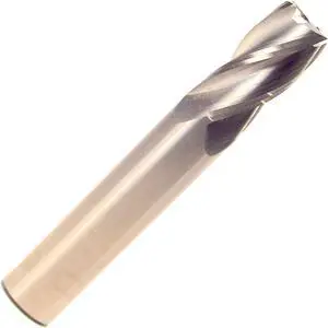 Drill America MMO1/32-4FSE Solid Carbide End Mill, Polished Finish, 4 Flute, Square End, 1/8" Cutting Length, 1/32" Cutting Diameter, 1-1/2" Length, 1/8" Shank (Pack of 1)