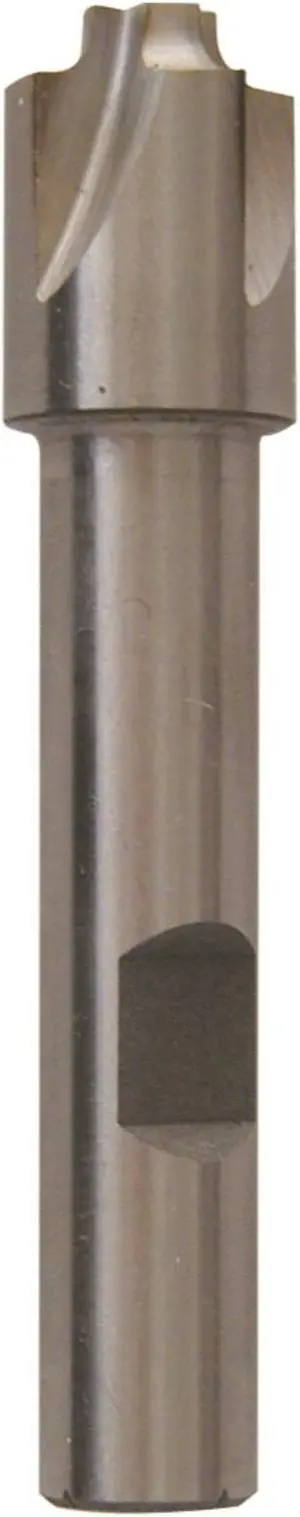 Drill America DWCC Series High-Speed Steel End Mill, Polished Finish, Corner Rounding, 3/4" Cutting Length, 1/2" Cutting Diameter, 3-7/8" Length, 1-1/2" Shank (Pack of 1)