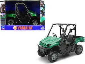 2008 Yamaha Rhino 700 F1 4x4 Off Road ATV Green 1/12 Diecast Model by New Ray