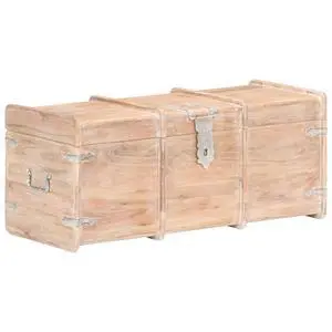 vidaXL Storage Chest 35.4"x15.7"x15.7" Solid Acacia Wood
