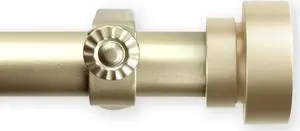 Brett Curtain Rod 1 inch 120-170 inch - Gold
