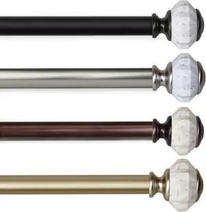 1 inch Aria Curtain Rod 48-84" - Gold