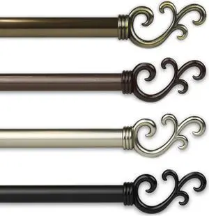 13/16 inch Mosey Curtain Rod 28-48" - Cocoa