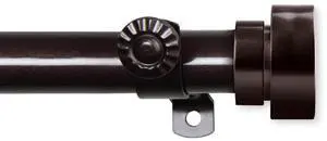 Thornhill Curtain Rod 13/16 inch 48-84" - Cocoa