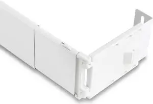 Wide Pocket Curtain Rod 18-28 inch - White