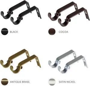 5/8 inch Wall Bracket (Pair) - Cocoa