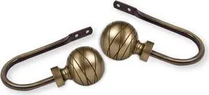Lynn Holdback Pair - Antique Brass