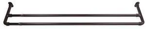 5/8 inch Double Blackout Curtain Rod 28-48 inch - Cocoa