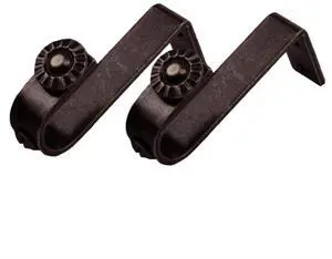 13/16 inch Rod Ceiling Bracket Pair - Cocoa