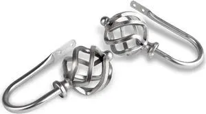 Roman Holdback Pair - Satin Nickel
