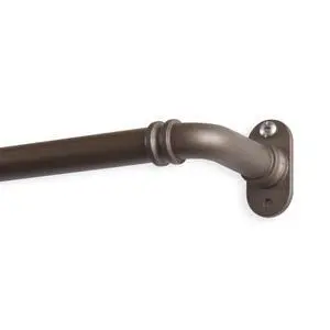 5/8 inch Blackout Curtain Rod 28-48 inch - Antique Brass