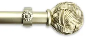 Zitta Curtain Rod 1 inch 120-170 inch - Gold