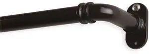 5/8 inch Blackout Curtain Rod 28-48 inch - Cocoa