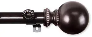 Lex Curtain Rod 13/16 inch 28-48" - Cocoa
