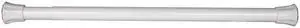 1 inch Twist-Lock Spring Tension Rod 19"-28", White
