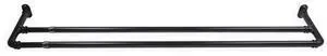 5/8 inch Double Blackout Curtain Rod 48-84 inch - Black