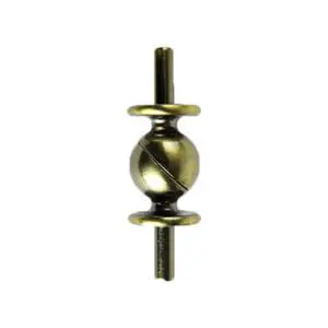 Corner Connector for 13/16 inch Rod - Antique Brass
