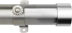 Sims Curtain Rod 1.5 inch 28" - 48" long - Satin Nickel