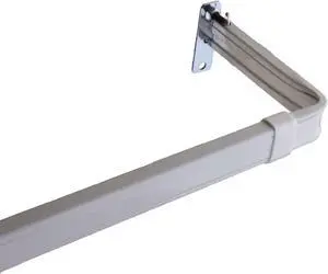 Lockseam 3" Clearance Curtain Rod 28-48 inch - White