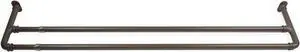 5/8 inch Double Blackout Curtain Rod 28-48 inch - Antique Brass