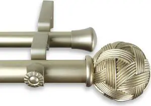 Zitta Double Curtain Rod 1 inch 160-240 inch - Gold