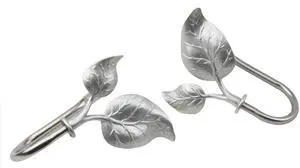 Eve Holdback Pair - Satin Nickel