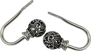 Cilla Holdback Pair - Satin Nickel