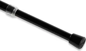 7/16 inch Round Spring Tension Rod 18"-28" - Black