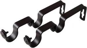 1 Inch Double Brackets - Mahogany