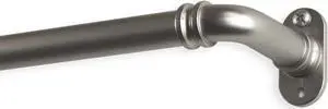 5/8 inch Blackout Curtain Rod 28-48 inch - Satin Nickel