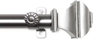 Maryland Curtain Rod 13/16 inch 120-170" - Satin Nickel