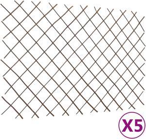 vidaXL Fence Panel Barrier Fence Privacy Screen Garden Fence 5 Pcs 70.9"x47.2"