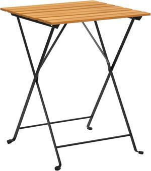 vidaXL Bistro Table 21.7"x21.3"x28" Solid Acacia Wood