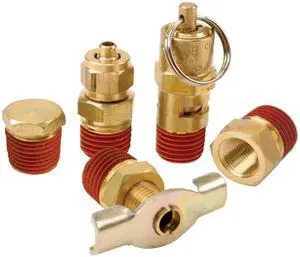Air Locker 5 Pc.Tank Fittings Kit (with 1/4" NPT M to 1/8" BSP F Adapter) (For 200PSI Rated Systems)